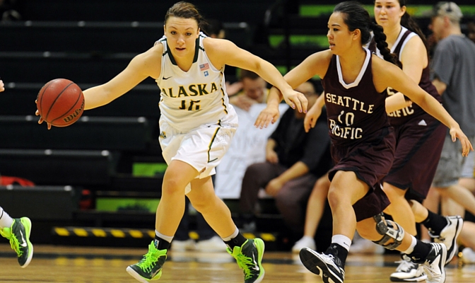 Alaska Anchorage guard Jenna Buchanan averages 13.9 points per game and leads the nation in three-pointers.